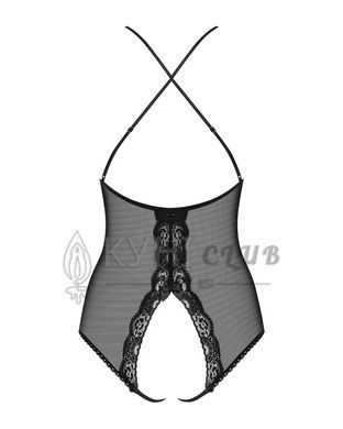 Сетчатое боди с открытыми ягодицами Obsessive 841-TED-1 teddy L/XL, черный 105169 фото