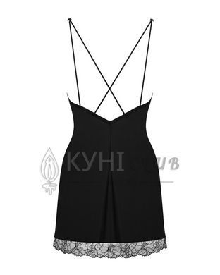 Сорочка и трусики Obsessive Bella Rou chemise & thong XL/2XL 105835 фото