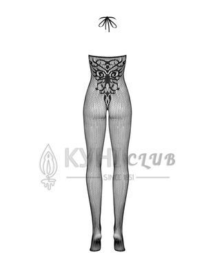 Бодистокинг Obsessive Bodystocking G308 S/M/L, халтер, декор в виде татуировки 105219 фото