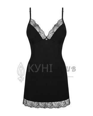 Сорочка и трусики Obsessive Bella Rou chemise & thong XL/2XL 105835 фото