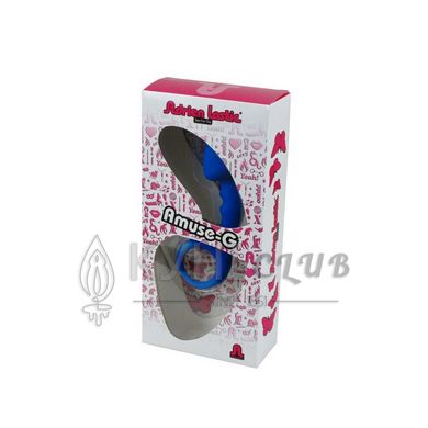 Анальна пробка Adrien Lastic Budy Blue із стимулюючою ніжкою, макс. діаметр 2,5 см 101295 фото