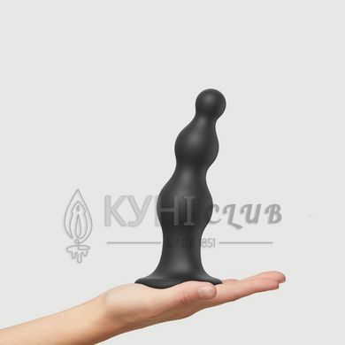 Насадка для страпона Strap-On-Me Dildo Plug Beads Black XL 107008 фото