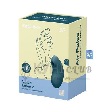 Вакуумний вібратор Satisfyer Vulva Lover 2 Blue 104688 фото