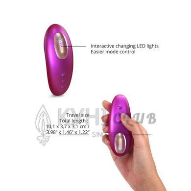 Вакуумний кліторальний стимулятор Love To Love DREAMER &ndash; IRIDESCENT BERRY, пестощі язичком, пульт 110160 фото