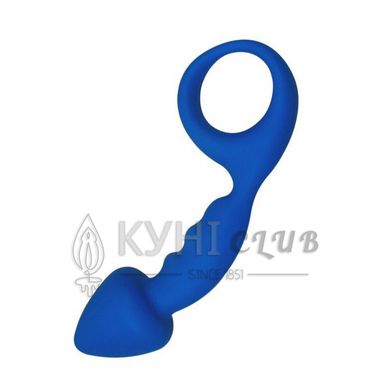 Анальна пробка Adrien Lastic Budy Blue із стимулюючою ніжкою, макс. діаметр 2,5 см 101295 фото