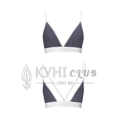 Спортивный топ с двойными бретелями Passion PS007 TOP dark grey, size L 102270 фото