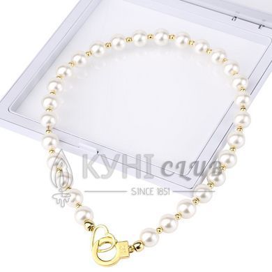 Перлинний нашийник з повідцем LOCKINK Pearl Collar & Leash Set 110069 фото