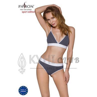 Спортивный топ с двойными бретелями Passion PS007 TOP dark grey, size L 102270 фото