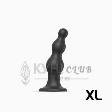 Насадка для страпона Strap-On-Me Dildo Plug Beads Black XL 107008 фото