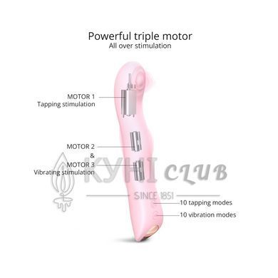 Вібратор Love To Love SWAP - BABY PINK, з пульсівною перлиною для точки G, 3 мотори, гнеться 105331 фото