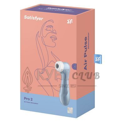 Вакуумний кліторальний стимулятор Satisfyer Pro 2 Blue 104270 фото