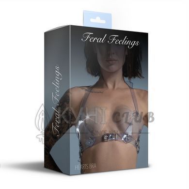 Ліф Серце Feral Feelings - Hearts Bra Trasparent 107330 фото