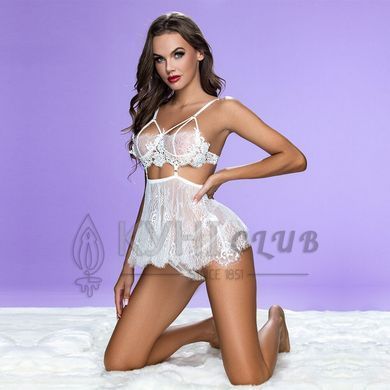 Чоловічі прозорі стринги Passion 029 THONG COLLIN XXL/XXXL Black, сітка 105537 фото