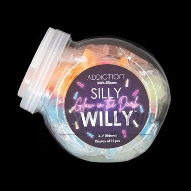 Набір фалоімітаторів ADDICTION Silly Willy Glow in the Dark 12 шт 109593 фото