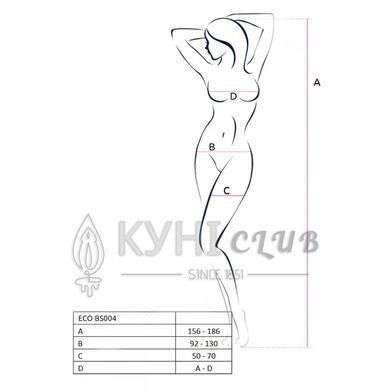 Бодістокінг Passion ECO BS004 red відкритий доступ, імітація підв&rsquo;язок, квітковий декор 104993 фото