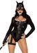 Эротический костюм кошечки Leg Avenue Fierce Feline S, боди, пояс с подвязкой, маска кошки 107245 фото 1