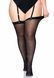 Прозорі панчохи зі швом Leg Avenue Sheer backseam stockings Black, plus size 105886 фото 4