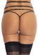 Пояс для панчіх зі стреп Leg Avenue Strappy Rhinestone Garterbelt Black One Size, стрази 109568 фото 2