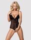 Сетчатое боди с открытыми ягодицами Obsessive 841-TED-1 teddy L/XL, черный 105169 фото 1