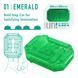 Унисекс-стимулятор Tenga UNI Emerald, зеленый, с геометрическим рельефом, лубрикант в комплекте 107823 фото 2