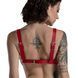 Ліф з натуральної шкіри Feral Feelings - Bikini Top Red 107439 фото 3