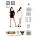 Бодістокінг Passion BS025 white, сукня-сітка, спущене плече, довгий рукав 101483 фото 4
