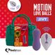 Вагинальные шарики с массажем и вибрацией FeelzToys Motion Love Balls Jivy с пультом ДУ, 7 режимов 108612 фото 1