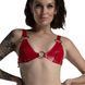 Ліф з натуральної шкіри Feral Feelings - Bikini Top Red 107439 фото 2