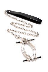 Затискач для статевих губ Master Series: Pussy Tugger Adjustable Vagina Clamp with Chain 106809 фото