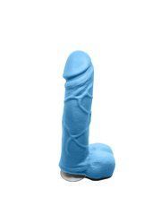 Мило у формі пеніса Чистий Кайф Blue size M, крафтове мило-член, натуральне 100726 фото