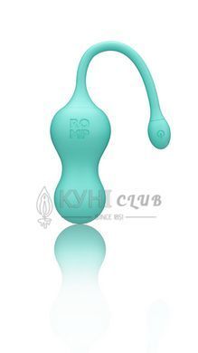 Віброяйце для точки G з пультом керування Romp Cello Light Teal, водонепроникне 106761 фото