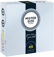 Презервативи Mister Size - pure feel - 49 (36 condoms), товщина 0,05 мм (пошкоджена упаковка!!!) 110129 фото