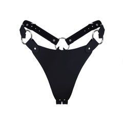 Трусики з натуральної шкіри Feral Feelings - String Bikini Black 107440 фото