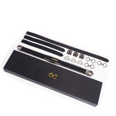Фіксатор-розпірка LOCKINK Adjustable Spreader Bar Set, чорний, шкіряний, ремені для шиї, рук/ніг 110012 фото