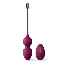 Вагинальные шарики Dorcel LOVE BALLS PLUM, вибрации и движения внутреннего шарика, пульт ДУ 105332 фото