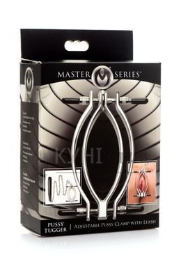 Затискач для статевих губ Master Series: Pussy Tugger Adjustable Vagina Clamp with Chain 106809 фото