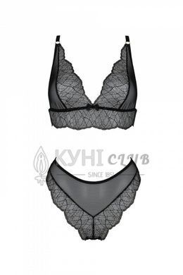 Комплект Passion AMBERLY SET black, L/XL, бралетт и трусики бразилиана 108486 фото