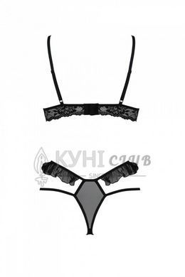 Эротический комплект Passion DOLLY SET, L/XL, black, с открытыми чашками 107711 фото