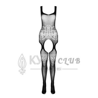 Бодістокінг Passion ECO BS005 black, щільний, відкритий доступ, імітація підв&rsquo;язок 104994 фото