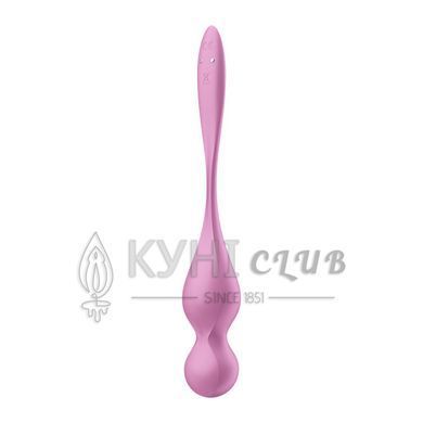 Вагинальные смарт-шарики с вибрацией Satisfyer Love Birds 1 Connect App Pink, 78 г 109756 фото