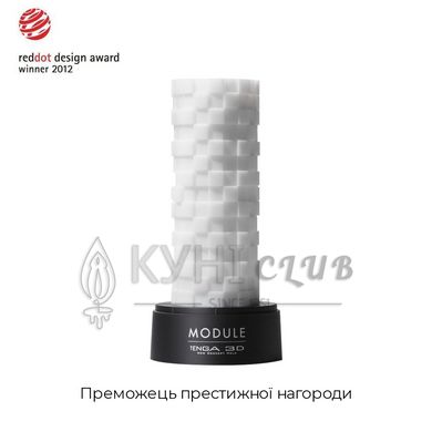 Мастурбатор Tenga 3D Module, дуже ніжний, з антибактеріального еластомеру зі сріблом 100514 фото