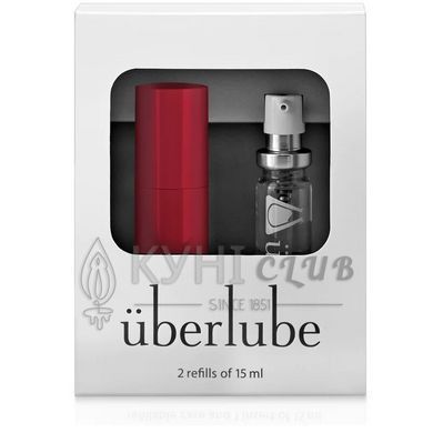 Преміум лубрикант 3в1 на силіконовій основі Uberlube Good-to-Go Red (15 мл) + кейс 104516 фото