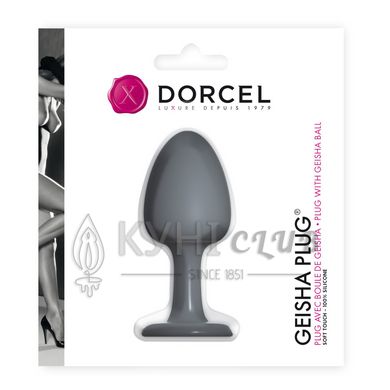 Анальна пробка Dorcel Geisha Plug з кулькою всередині, створює вібрації, макс. діаметр 3,2см 101251 фото