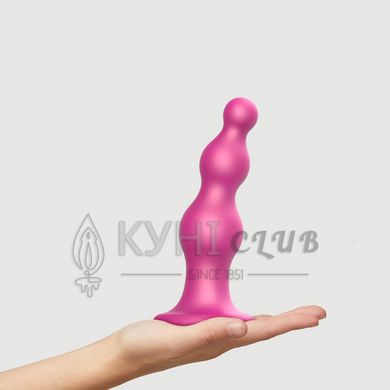 Насадка для страпона Strap-On-Me Dildo Plug Beads Framboise Metallic XL 107009 фото