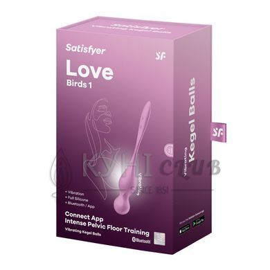 Вагинальные смарт-шарики с вибрацией Satisfyer Love Birds 1 Connect App Pink, 78 г 109756 фото