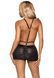 Сукня з відкритими грудьми Leg Avenue Wet look open cup mini dress One size Black 106575 фото 2