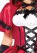 Еротичний костюм Червоної шапочки Leg Avenue Gothic Red Riding Hood XL, сукня, накидка 107145 фото 3