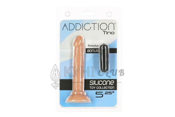 Фалоімітатор ADDICTION Tino 5.25&Prime;, діаметр 1,9 см, Тілесний 104812 фото