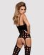 Бодістокінг Obsessive Bodystocking G310 S/M/L, топ, панчохи, підв&rsquo;язки, круглі вирізи 105220 фото 2