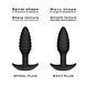 Анальная пробка Dorcel WAVY PLUG, диаметр 3 см, силикон 106367 фото 4